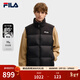 FILA 斐樂(lè )官方男士羽絨馬甲冬新款時(shí)尚休閑RGB多彩羽絨外套 正黑色-BK L L 175/96A