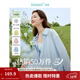 茵曼（INMAN）章若楠同款歐若風(fēng)天絲薄開(kāi)衫女裝襯衫2026夏季新品長(cháng)袖襯衣 美背開(kāi)叉款藍星花藍-18424145 S