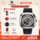 SEVENFRIDAY七個(gè)星期五P系列方形大表盤(pán)潮流自動(dòng)機械表防水男表新年禮物 P1B/01
