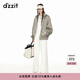DZZIT地素棒球衫夾克春季百搭時(shí)尚復古摩登運動(dòng)風(fēng)潮酷感女 卡其色 M