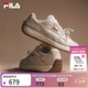斐樂(lè )（FILA）楊冪同款女鞋休閑鞋2026春季新款藤蘿鞋簡(jiǎn)約時(shí)尚薄底鞋阿甘鞋 雪白/樺樹(shù)棕-SB 37.5