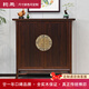 鈞禾 新中式雙門(mén)鞋柜老榆木玄關(guān)柜門(mén)廳柜隔斷柜古典邊柜全實(shí)木儲物柜 雙門(mén)玄關(guān)柜【圖片色】