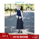茵曼（INMAN）2026春季女裝新款半身裙女格雷系百褶學(xué)院風(fēng)A字顯瘦感長(cháng)裙子 貴族灰 M