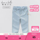 戴維貝拉（DAVE＆BELLA）春裝女童牛仔褲兒童褲子男童春季童裝春秋款寶寶長(cháng)褲小孩大童衣服 淺藍色-N 110 cm（建議身高100-110cm）