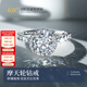 奢珠PT950鉑金豪華圍鑲戒指鉆戒高品質(zhì)人工培育鉆石戒指【可定制】 PT950鉑金1克拉F-G色VS