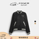 蔻馳（COACH）奧萊女士雙面經(jīng)典標志SOUVENIR VARSITY夾克短款外套戶(hù)外百搭 黑色 S