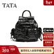 他她（TATA）書(shū)包2026春季背包簡(jiǎn)約雙肩包黑色女生通勤小書(shū)包X3560AX6 黑色 F
