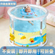 kolily嬰兒游泳池寶寶游泳桶家用室內充氣新生兒童加厚折疊洗澡盆浴缸桶 黃*金屬支架【70cm】+脖圈（游泳禮包）