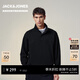 杰克·瓊斯（JACK&JONES）【AT系列】男生春季半高領(lǐng)衛衣新款百搭長(cháng)袖上衣225333064 E43純黑色 XL （185）