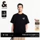 杰克·瓊斯（JACK&JONES）男裝26年短袖T恤男士夏季100%純棉圓領(lǐng)潮流休閑航海系列寬松半袖 E43純黑色 常規 XL