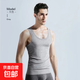 男士純棉背心運動(dòng)跨欄大碼男款螺紋外穿全棉夏季吊帶打底健身緊身 棉背心-灰色 3XL