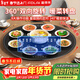 富得萊 加熱板 2025新款暖菜板家用多功能餐桌轉盤(pán) 飯菜保溫板 恒溫熱菜板 電熱板 圓形黑色80cm
