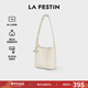 拉菲斯?。↙a Festin）中號頭層牛皮花桶包2026新款真皮斜挎大容量水桶包生日情人節禮物 【頭層牛皮】奶昔白(中號)