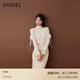 SNIDEL秋冬薄紗吊帶半高領(lǐng)針織連衣裙兩件套SWNO245065 象牙白 均碼 （F）
