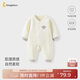 童泰（TONGTAI）嬰兒連體衣秋冬季純棉保暖寶寶衣服新生兒哈衣爬服睡衣白色90cm