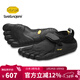 Vibram五指鞋 晨跑夜跑赤足鞋輕便透氣跑步鞋健身休閑運動(dòng)鞋KSO 黑色（男款） 41