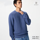 優(yōu)衣庫男裝女裝可機洗3D圓領(lǐng)針織衫/長(cháng)袖毛衣毛衫482321 65 寶藍色 L