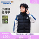 Skechers斯凱奇秋冬季新款男女中大童梭織羽絨服背心羽絨馬甲L424K032