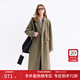 范思藍恩綠色休閑通勤西裝式大衣女2025冬季新款雙面呢子外套4183 綠駝色 XS
