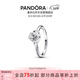 潘多拉（PANDORA）盛放玫瑰戒指銀色密鑲優(yōu)雅高級禮物母親生日禮物送女友