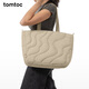 tomtoc托特包女士電腦包地球肌理新款大容量單肩包手提包輕便通勤包T38 沙丘黃 S碼｜可收納14英寸電腦