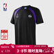 NBA日訓日常系列金州勇士/洛杉磯湖人中性白t恤夏季運動(dòng)男女士短袖 洛杉磯湖人/黑色 L