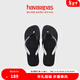 havaianas哈唯納Top Mix人字拖時(shí)尚海邊情侶沙灘拖外穿夏平底拖鞋 1069-黑色 39-40