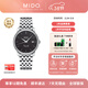 美度（MIDO）【女神節】貝倫賽麗系列40周年典藏款超薄機械自動(dòng)男表情 黑盤(pán)鋼帶/M027.407.11.050.00