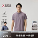 勁霸男裝（K-Boxing）男士商務(wù)休閑條紋polo 夏季高檔時(shí)尚翻領(lǐng)短袖polo衫男|BTKT2374 灰紫 L