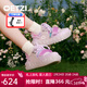OETZI丑萌鞋女厚底果凍鞋低幫鞋帆布鞋 ins小眾設計款 粉紫色T23340105 38