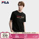 FILA 斐樂(lè )官方馬上起飛情侶款針織短袖衫2026春季休閑舒適刺繡圓領(lǐng)T恤