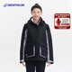 迪卡儂（DECATHLON）女防風(fēng)防水戶(hù)外防寒保暖服裝加絨厚外套帽可拆卸帆船sailing300 【女】黑紫拼色 M