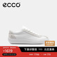 愛(ài)步（ECCO）國際品牌高端牛皮休閑德訓板鞋 柔酷零點(diǎn)男鞋537754 白色41 HL