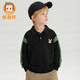 恒源祥男孩春裝男童衛衣簡(jiǎn)約百搭內穿春秋冬可外穿針織學(xué)生上衣小男生 QY2411【黑色】 160 建議高150-160 重75-90斤