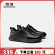 奧康（Aokang）秋季新款休閑皮鞋輕便運動(dòng)鞋時(shí)尚系帶百搭鞋子黑色40碼