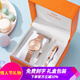 格瑪仕（GEMAX）女士手表女款石英女表十大品牌名表女電子表國表腕表防水2025新款 玫金金面網(wǎng)帶（手鐲+禮盒套裝）
