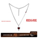 ROCK&RIDE惡魔之心紅石榴石項鏈 S925銀男士復古女設計感送女友個(gè)性 惡魔之心項鏈 （50cm）