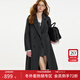 范思藍恩鉆石立裁系列小個(gè)子雙面呢大衣女秋冬復古羊駝毛外套14216 高級灰 S