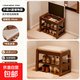實(shí)木換鞋凳家用門(mén)口收納穿鞋凳小戶(hù)型入戶(hù)門(mén)可坐鞋柜一體鞋架凳子 玄關(guān)翻蓋款換鞋凳長(cháng)45cm