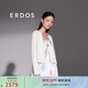 ERDOS 春夏圓領(lǐng)抽條長(cháng)袖彩虹扣精致修身顯瘦時(shí)尚女開(kāi)衫針織衫 白 XL 170/92A