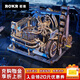 若客（ROKR）軌道迷城星港 積木玩具立體拼圖diy手工機械木質(zhì)拼裝模型生日禮物