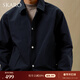 SKARO翻領(lǐng)夾克男春秋季高端商務(wù)休閑通勤藍色格子修身防風(fēng)薄款外套 藍色SKL841 M (46)