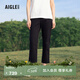 AIGLE艾高七分褲子春夏款戶(hù)外休閑時(shí)尚舒適運動(dòng)修身直筒女士褲裝 黑色 BJ373 38 (165/88A)