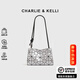 CHARLIE&KELLI CK品牌包包女2026夏季法棍托特包輕便幾何菱形單肩小方包 銀色【情人節禮物送女友老婆實(shí)用】