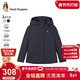 暇步士（Hush Puppies）童裝女大童三防加絨風(fēng)衣秋冬兒童氣質(zhì)厚外套 藏藍   150   