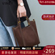 viney牛皮托特包包女包新款斜挎包輕奢生日新年禮物送女友老婆 【咖啡色】高檔實(shí)用手提包 大容量時(shí)尚百搭休閑菜籃子單肩包