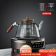 正揚電陶爐煮茶器玻璃提梁泡茶壺套裝功夫茶具茶爐家用養生喝茶燒水壺 經(jīng)典黑+蒸煮(手執如意)煙灰
