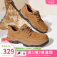 駱駝（CAMEL）男鞋子春夏季透氣牛皮休閑工裝鞋通勤高端軟底商務(wù)皮鞋男士 G13A307163 駝色 42