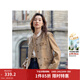 茵曼（INMAN）法式小香風(fēng)短外套冬季女長(cháng)袖洋氣小個(gè)子休閑夾克上衣 淺駝色 M