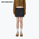 ANN ANDELMAN【羅潾同款】官方直營(yíng)高腰a字半身裙女包臀修身配腰帶毛呢短裙子 黑色 S